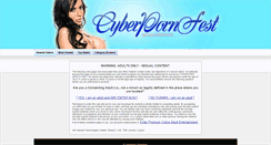 Desktop Screenshot of cyberpornfest.com